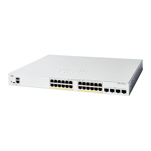 سوئیچ 24 پورت FULL-POE-1000 سیسکو مدل C1300-24FP-4G