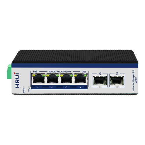 سوئیچ شبکه PoE مدیریتی صنعتی اچ ار یو ای (HRUI) H600-AFGM-42S