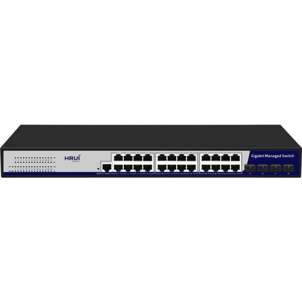 سوئیچ شبکه اترنتی مدیریتی اچ ار یو ای (HRUI) HR-SWG20244S