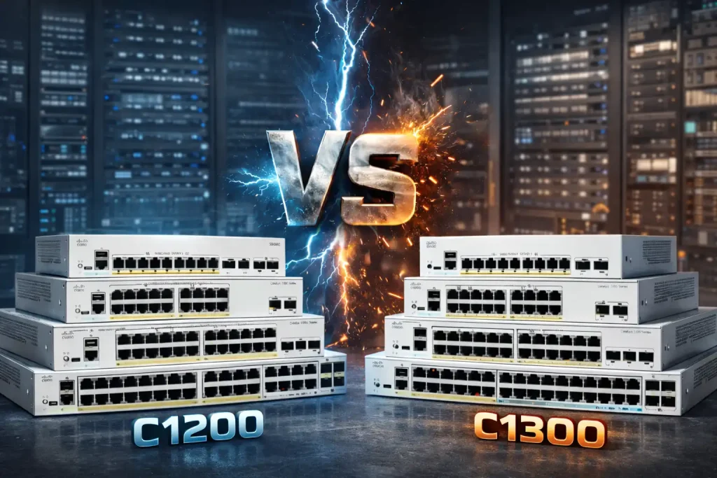 مقایسه سوئیچ Cisco Catalyst C1200 و C1300
