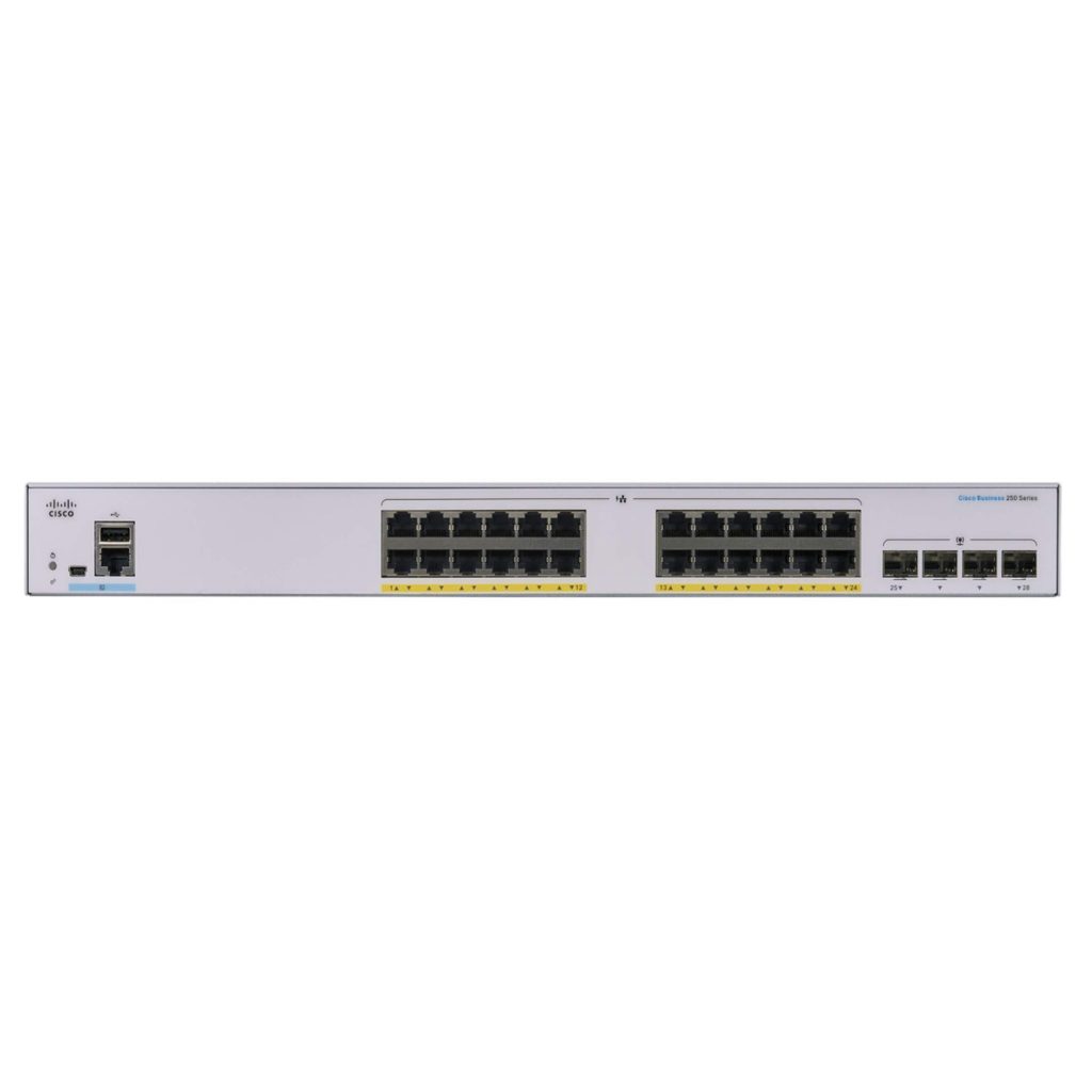 سوئیچ 24 پورت سیسکو Cisco CBS250-24P-4G